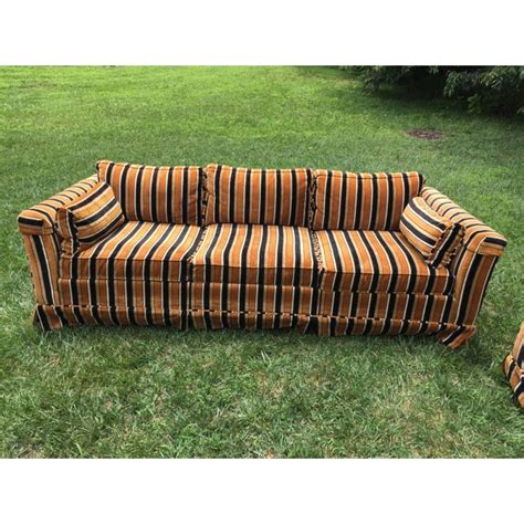1970s vintage striped sofa chairish