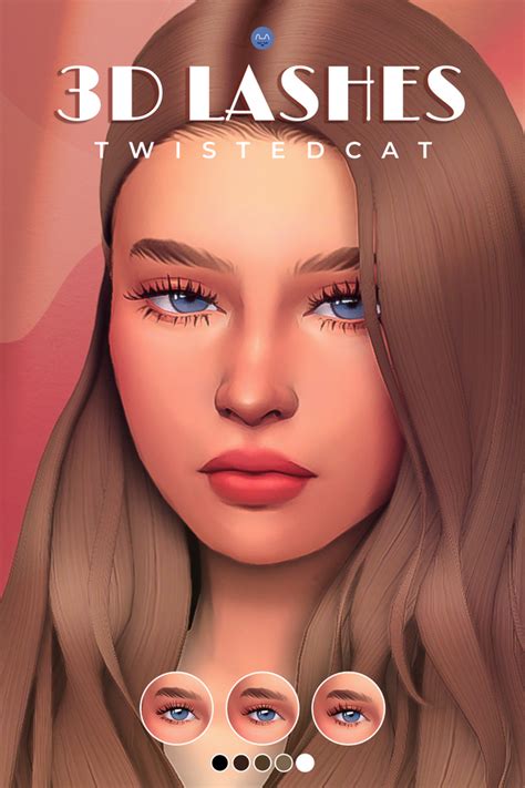 3d Eyelashes No1 Twistedcat On Patreon Sims 4 Makeup Cc Sims 4