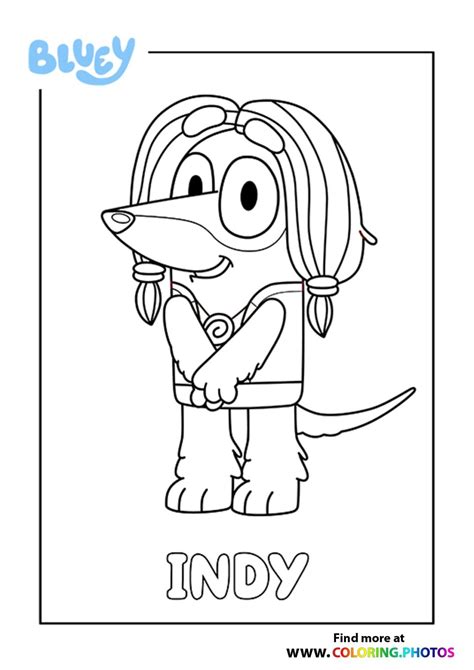 Bluey Dad Coloring Pages For Kids