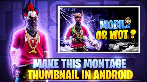How To Make Free Fire Montage Thumbnail Free Fire 2023 Youtube