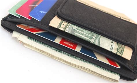 We believe that a wallet is an expression of our unique identity. Mens Leather Wallet Money Clip Credit Card ID Holder Front Pocket Thin Slim NEW | eBay