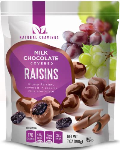 Natural Cravings Milk Chocolate Covered Raisins 7 Oz Frys Food Stores