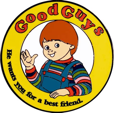 Badge Childs Play Good Guys Chucky Enamel Pin Collectables And Art