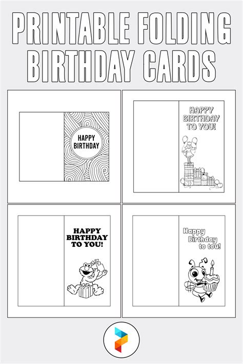 10 Best Printable Folding Birthday Cards