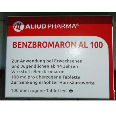 Лекарство при Подагра Бензбромарон Benzbromaron Al 100 2018