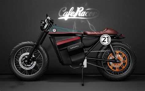 A motorcycle electric start system is a great convenience that allows the rider to start the motorcycle by pressing a small button on the handlebar. Electric Cafe Racer by Denzel | EvNerds