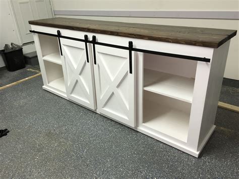 Review questions that have been posted in the past by the community and answered. Grandy Sliding Door Console | Do It Yourself Home Projects from Ana White | Pallet entertainment ...
