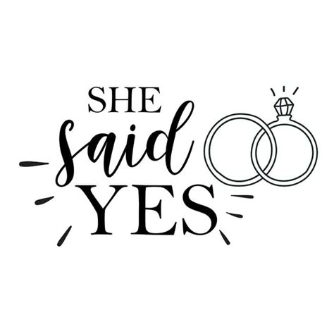 She Said Yes Free Transparent PNG Clipart Illustration Images Download VinaFrog