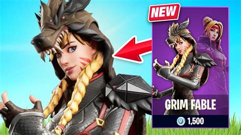 New Grim Fable Skin Gameplay Red Riding Set Fortnite Battle Royale