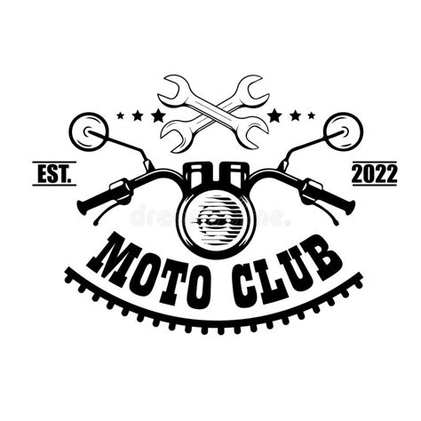 Trendy Vintage Motorcycle Logo In Vector Format Stock Vector