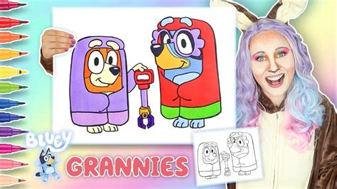 27 Bluey Grannies Coloring Pages Aimexakaria