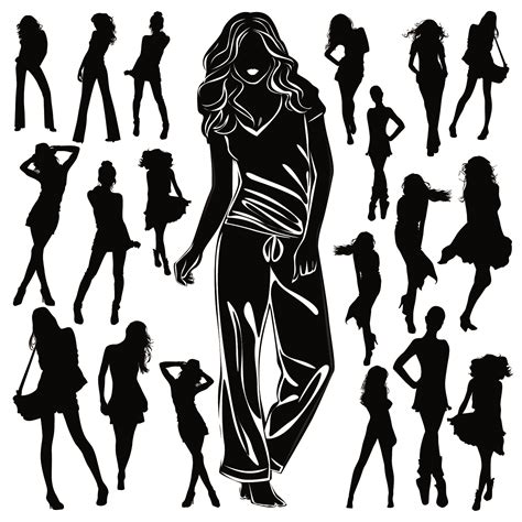 17 Woman Silhouette Vector Free Images Business Women