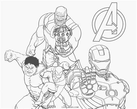 Dibujos De The Avengers Los Vengadore Para Colorear Páginas Para
