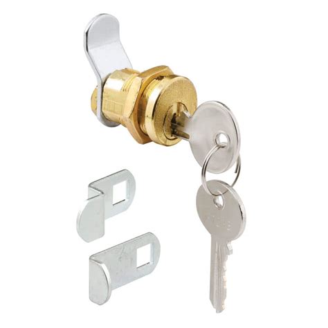 Prime Line 3 Cam 5 Pin Mailbox Lock Brass Plated S 4648c The Home Depot