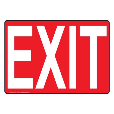 Exit Signs Pictures Free Download On Clipartmag