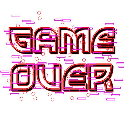 Game Over Clipart Transparent Png Hd Game Over Digital Retro Screen