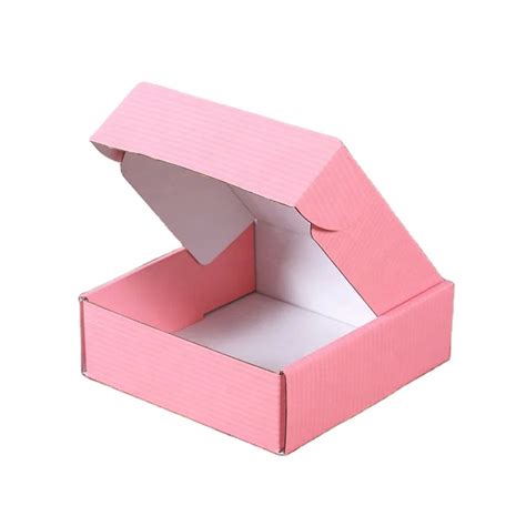 30205cm Custom Printed Pink Corrugated Shipping Box Pink Mailing