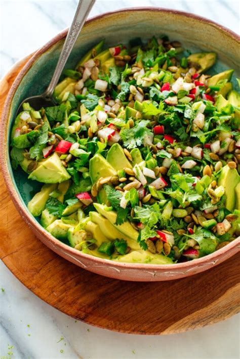 Fresh Herbed Avocado Salad Recipe Cookie And Kate