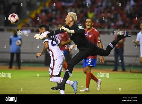 San Jose Costa Rica Costarican Goalkeeper Keylor Navas In Action
