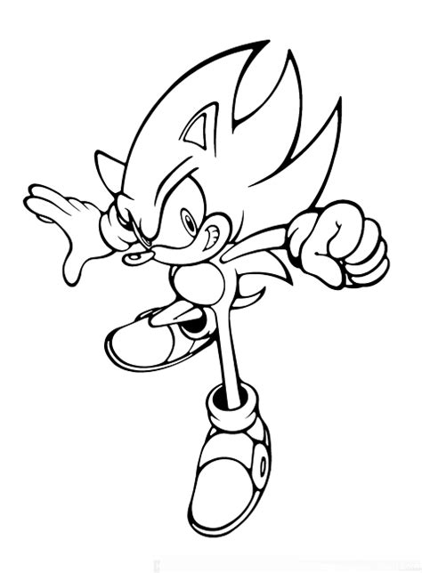 Download or print this amazing coloring page: dark sonic coloring pages | Cartoon | Pinterest