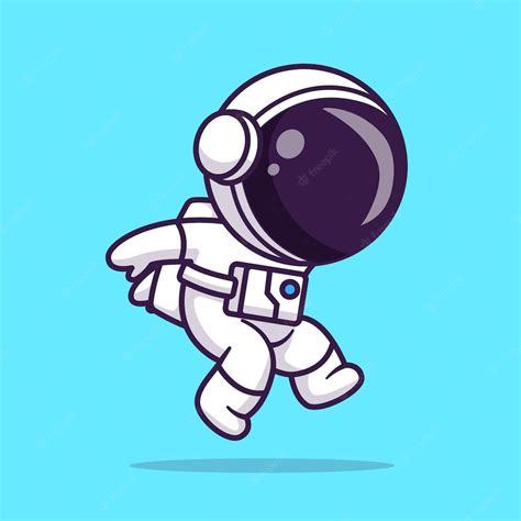 Free Vector Cute Astronaut Jumping Cartoon Vector Icon Illustration