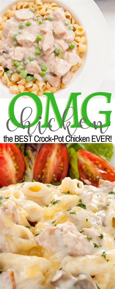 Chicken thighs are more flavorful and juicier than chicken breasts, and they hold up better in the crock pot. The Best Crock Pot Chicken Recipe - OMG Slow Cooker Chicken Recipe