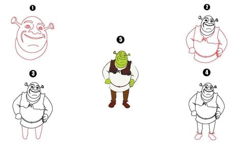 Shrek Drawing A Step By Step Tutorial Cool Drawing Idea