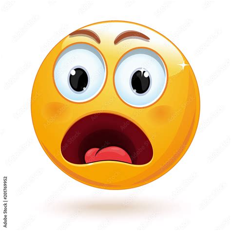 Shocked Scared Face Emoji Royalty Imagesee