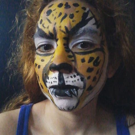 Cheetah Face Paint | Cheetah face paint, Cheetah face, Face