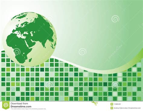 Abstract Background Green Globe Stock Illustration Illustration Of