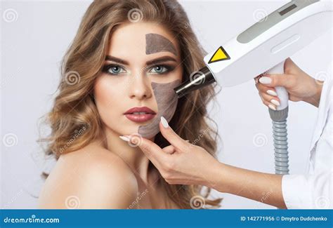 Carbon Face Peeling Procedure In A Beauty Salon Hardware Cosmetology