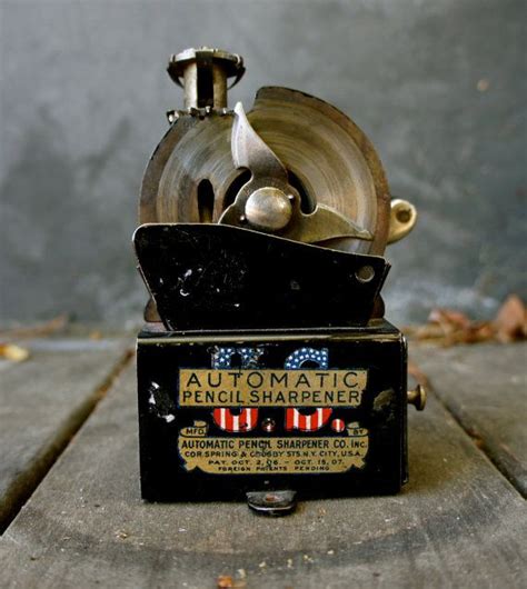 Rare Vintage Pencil Sharpener Made By The Us Automatic Pencil