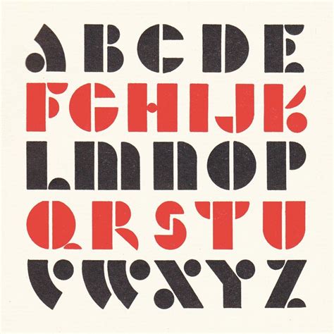 Louise Fili Found Stencil Type Art Deco Font Typography Alphabet