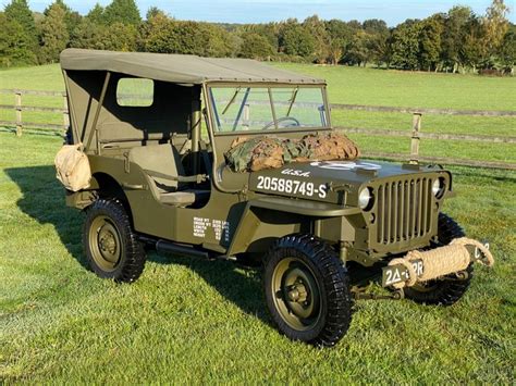 Willys MB Ford GPW Hotchkiss World War 2 Military Jeeps For Sale UK