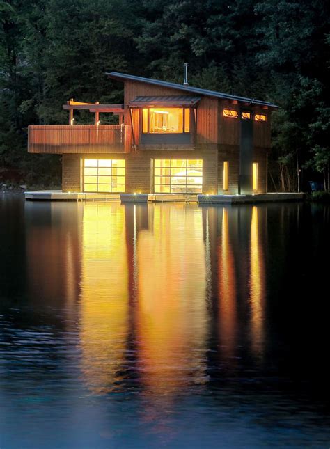 Muskoka Boathouse By Christopher Simmonds Architect House Boat Lake