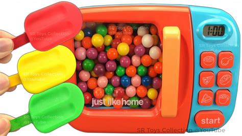 Just like home toy microwave oven play kitchen deluxe slice and play foo. Just Like Home Toy Microwave Toys Play - YouTube