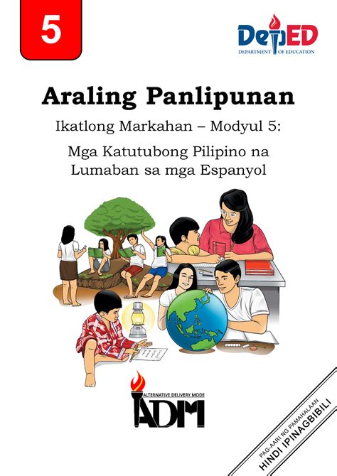 Araling Panlipunan 5 Quarter 3 Module Volume 4 Learning Materials For