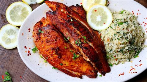 Grilled Fish And Spinach Rice Spicy World Simple And Easy Recipes By Arpita