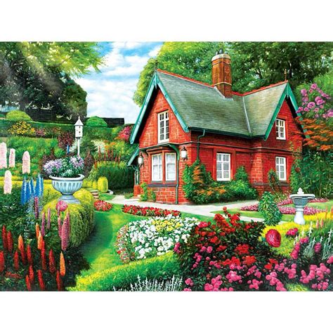 Summer Cottage 500 Piece Jigsaw Puzzle Bits And Pieces Uk