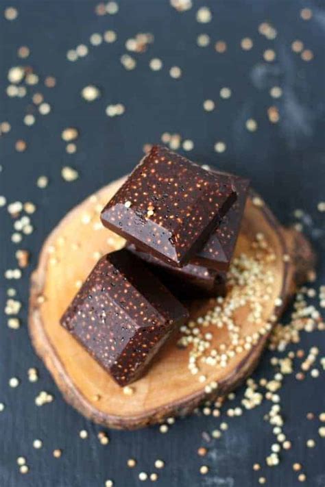 Dairy Free Chocolate Quinoa Crunch Bars The Pretty Bee