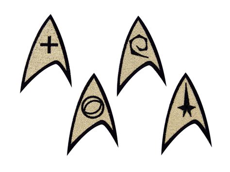 Star Trek Insignia Iron On Patches Command By Winksfordays