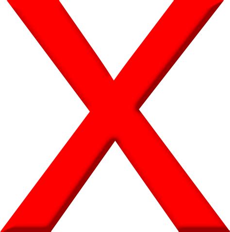 Red X Png Transparent Png Image Collection