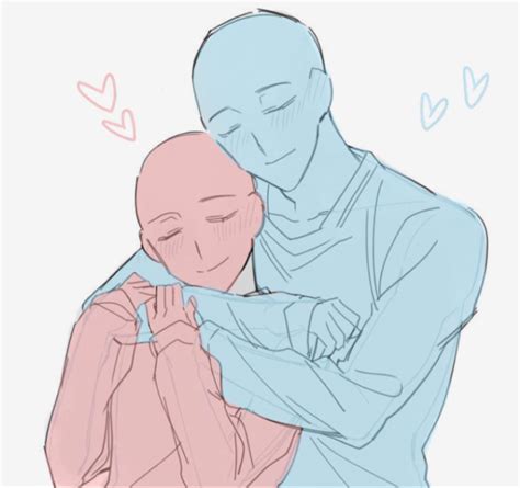Hugs 🤗 In 2021 Anime Poses Reference Hug Drawing Reference Sleeping