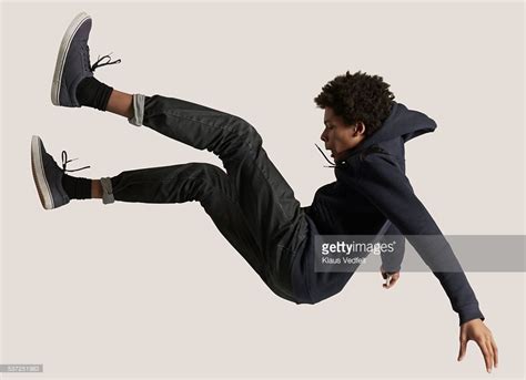Stock Photo Young Guy Wearing Hoodie Falling In The Air Life Drawing