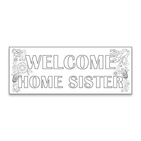 Coloring pages will also help your children to acquire the skill of relaxation and patience. Coloring Missionary Banner - Flowers in LDS Welcome Home ...