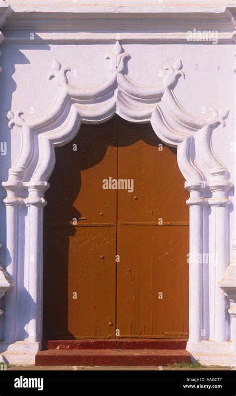 Doorway Our Lady Of Hope Church Vypeen Island Cochin Kerala India Stock