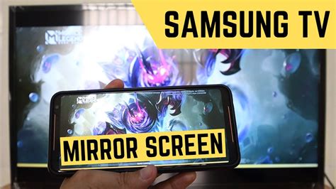 How To Screen Mirroring Samsung Smart Tv From Android Phone Youtube