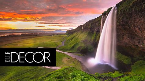 13 Of The Worlds Most Beautiful Waterfalls Elle Décor Youtube