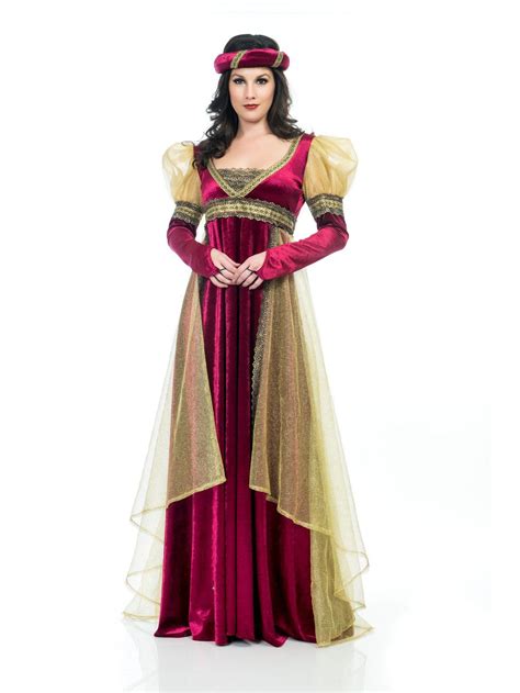 Womens Wine Renaissance Lady Costume