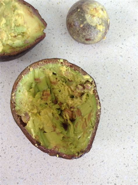 Avocado Hard Lumps In Flesh Of Avocado Fruit